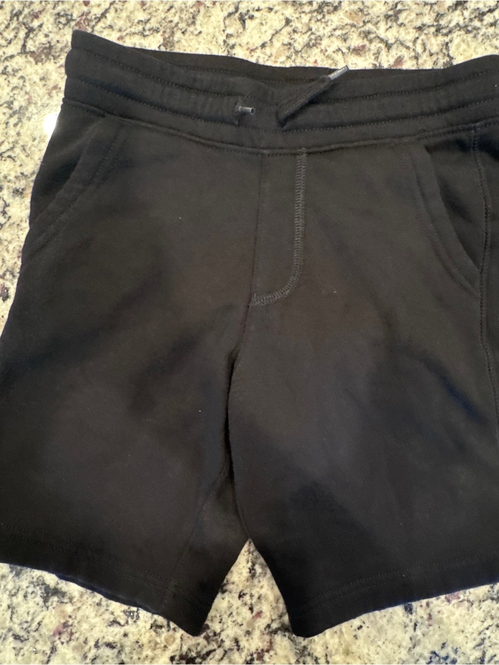 Boy’s Black Fleece Drawstring Shorts